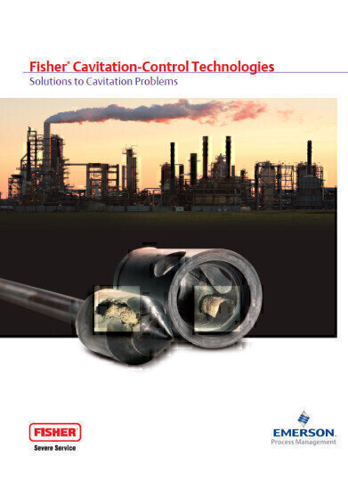 New Fisher® brochure provides solutions to cavitation problems